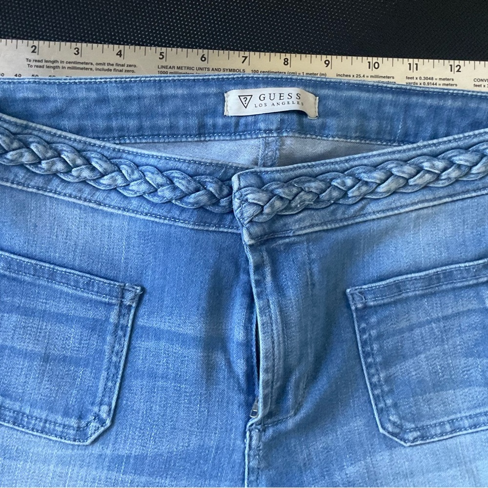 FLARE STRETCH - GUESS BRAIDED WAIST 70’s STRETCH Flares🔥 - Picture 9 of 13
